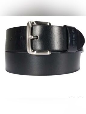 NWT Carhartt Black Full grain Leather Belt Men’s New